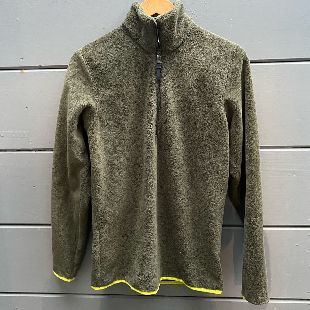 Helly Hansen Olive Fleece Quarter-zip